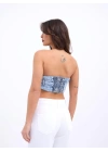 6817 KOT CROP-MAVİ