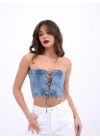 6878 KOT CROP-MAVİ