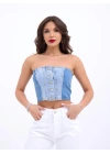 6991 KOT BLUZ-MAVİ