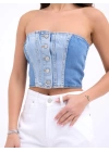 6991 KOT BLUZ-MAVİ