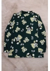 7-11 Yaş Düğmeli Çocuk Pijama Takımı Zümrüt - 19583.1913.