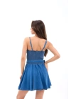 7363 KOT ELBİSE-MAVİ