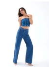 7415 KOT PANTOLON-KOYU MAVİ