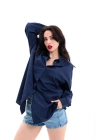 7434 GÖMLEK-LACİVERT