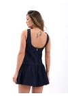 7460 KOT ELBİSE-MAVİ