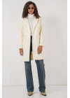 9085 Kaşe Kaban - Krem