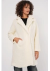 9148 Oversize Peluş Kaban - Ekru