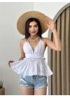 Agnes Sırt Detay Bluz