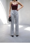 Arkasi Lasti̇kli̇ Pi̇leli̇ Dökümlü Wide Leg Pantolon