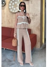 Askılı Bluz Pantolon Triko Takım 10114