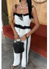 Askılı Bluz Pantolon Triko Takım 10114