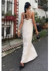 Askılı Maxi Boy Kraş Elbise 2900
