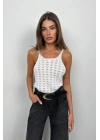 Askılı Triko Bluz