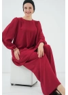 Ayrobin Tunik Pantolon Alt Üst Takım 6712 - Bordo