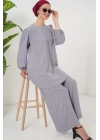 Ayrobin Tunik Pantolon Alt Üst Takım 6712 - Gri