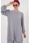 Ayrobin Tunik Pantolon Alt Üst Takım 6712 - Gri