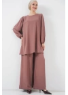 Ayrobin Tunik Pantolon Alt Üst Takım 6712 - Gül Kurusu