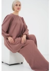 Ayrobin Tunik Pantolon Alt Üst Takım 6712 - Gül Kurusu