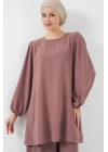 Ayrobin Tunik Pantolon Alt Üst Takım 6712 - Gül Kurusu