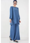 Ayrobin Tunik Pantolon Alt Üst Takım 6712 - İndigo