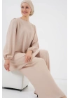 Ayrobin Tunik Pantolon Alt Üst Takım 6712 - Krem
