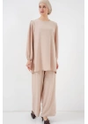Ayrobin Tunik Pantolon Alt Üst Takım 6712 - Krem