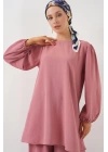 Ayrobin Tunik Pantolon Alt Üst Takım 6712 - Pembe