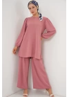 Ayrobin Tunik Pantolon Alt Üst Takım 6712 - Pembe