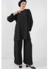 Ayrobin Tunik Pantolon Alt Üst Takım 6712 - Siyah