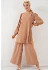 Ayrobin Tunik Pantolon Alt Üst Takım 6712 - Vizon