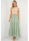 Ayrobin Uzun Etek 8048 - Mint