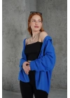 Basic Oversize Saks Gömlek