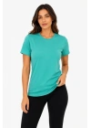 Basic Tişört Bisiklet Yaka Kısa Kol Günlük Yazlık Slim Fit T-Shirt - Su Yeşili