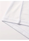 Baskılı Oversize Bisiklet Yaka T-shirt - Beyaz