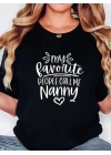 Baskılı Oversize Bisiklet Yaka T-shirt - Siyah