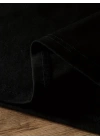 Baskılı Oversize Bisiklet Yaka T-shirt - Siyah