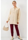 Bebe Yaka Uzun Tunik 5967 - Krem