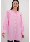 Bebe Yaka Uzun Tunik 5967 - Pembe