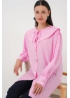 Bebe Yaka Uzun Tunik 5967 - Pembe