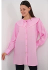 Bebe Yaka Uzun Tunik 5967 - Pembe