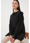 Bebe Yaka Uzun Tunik 5967 - Siyah