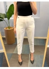 Bel Lasti̇kli̇ Düğmeli̇ Pantolon