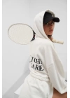 Beli Lastikli Fermuarlı Sweatshirt