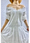 Beyaz Dantelli New Elbise