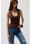 Biye Detay Halter Yaka Bluz