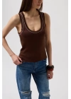 Biye Detay Halter Yaka Bluz