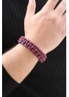 Bordo Mavi Paracord Bileklik