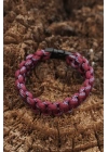 Bordo Mavi Paracord Bileklik