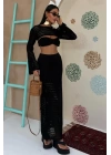 Büstiyer Ve Bolerolu Ajur Üçlü Takım 10087