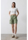 Cargo Cepli Şort - Haki
